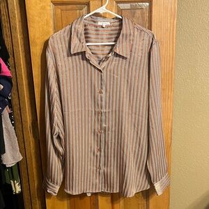 Maurices Elegant Striped Women's Button Down Shirt